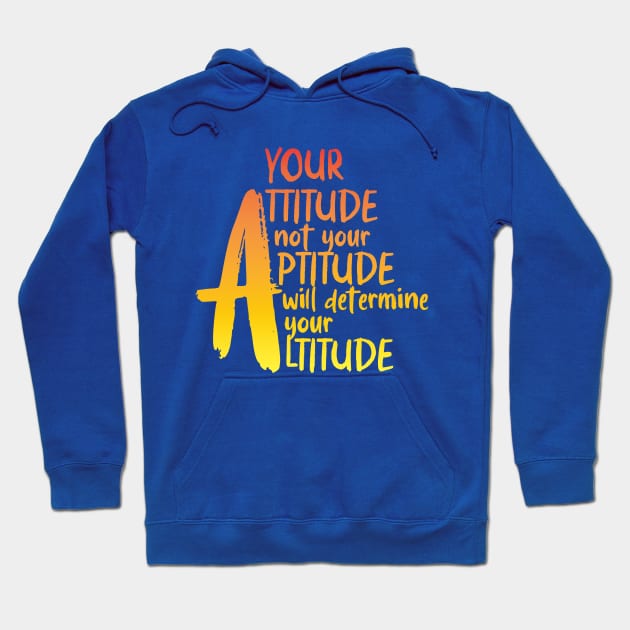 It's all about attitude, text art design Hoodie by Country Gal